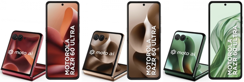 Motorola представила флагманскую раскладушку Razr 60 Ultra и версию подешевле Razr 60 — обе с защитой пыли