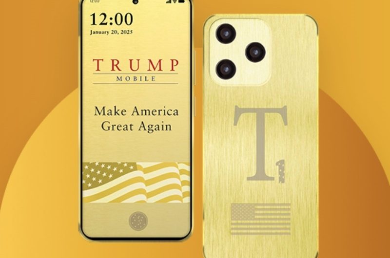 Дети Трампа представили золотой смартфон T1 за $499, который «спроектирован и произведён в США»