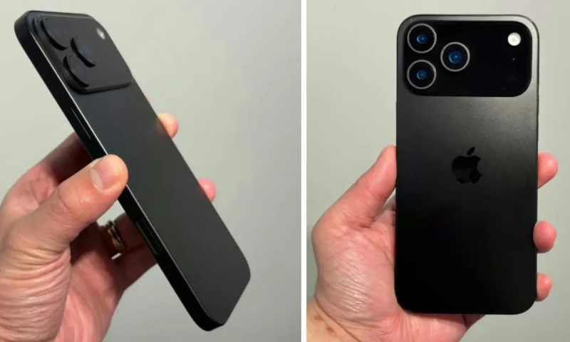 iPhone 17 Pro показался живьём с совершенно новым оформлением камер