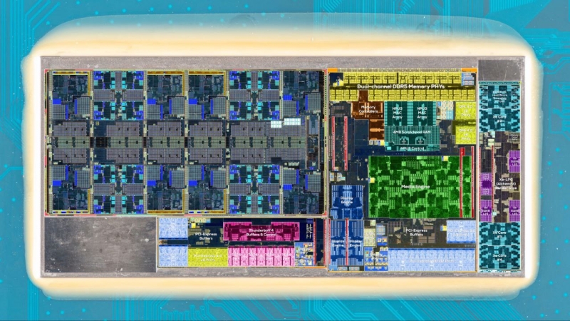 Опубликованы детальные изображения каждого кристалла процессоров Intel Arrow Lake-S